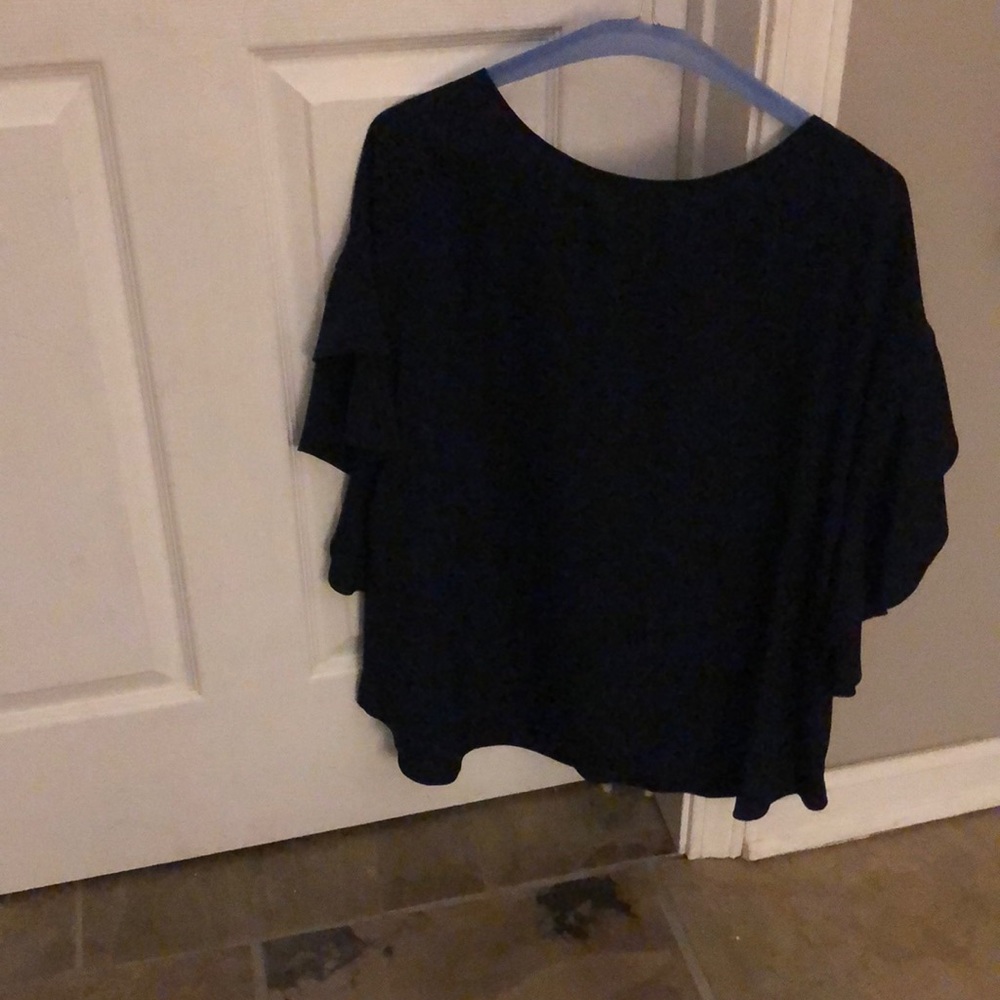 Double tier Ruffled Sleeve Top